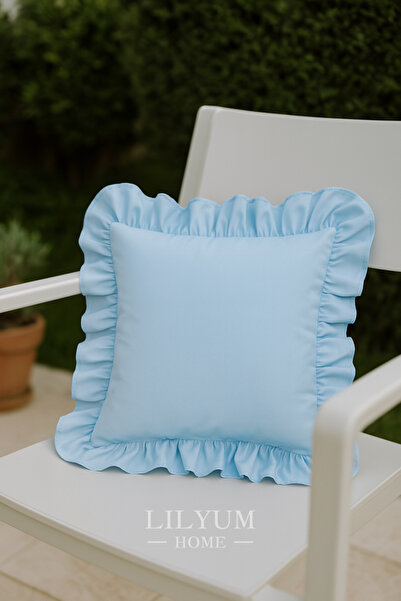 Lilza Home 100% pamuk Ukrasna volanasta Navlaka za jastuk – 43x43 cm