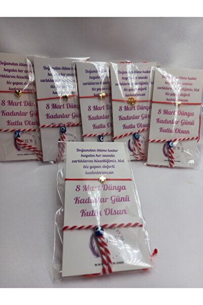 Arjew 8 March Women's Day Gift Gold Apparatus Bracelet and Marteniçka Set (6 ...