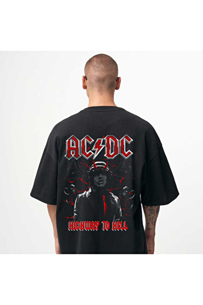 Kartier Tricou Negru Oversize Highway to Hell