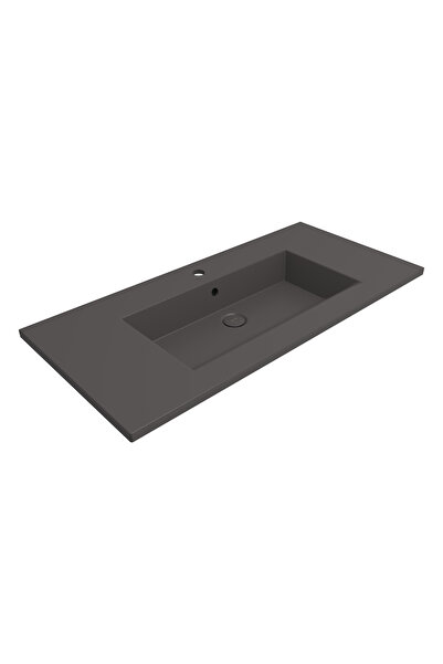 Bocchi Milano Etajerli Lavabo 100 cm Mat Antrasit - 1105-020-0126