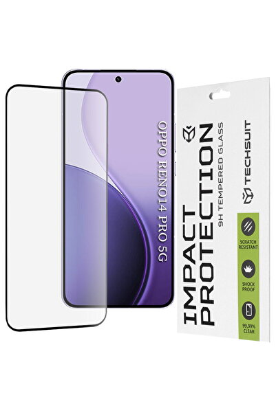 Techsuit Folie pentru Oppo Reno14 Pro - 111D Full Cover / Sticlă cu adeziv in...