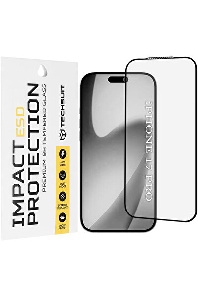 Techsuit Folie pentru iPhone 17 Pro - Sticlă ESD - Negru