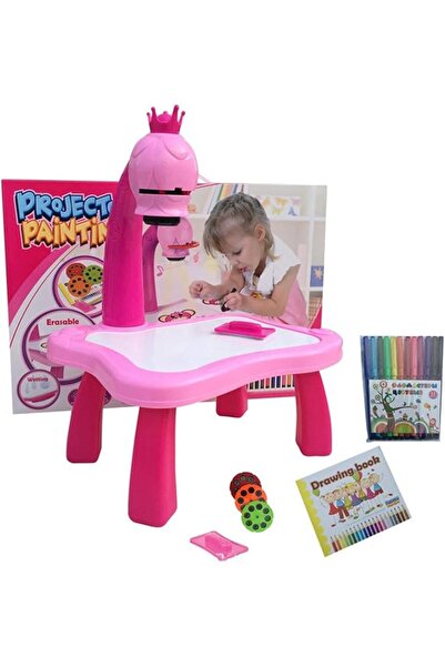 Generic Child Learning Desk With Smart Projector Kids Painting Table Toy With...