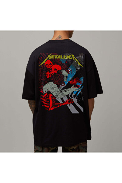 Kartier Tricou Negru Oversize Metallica Dead Bodies