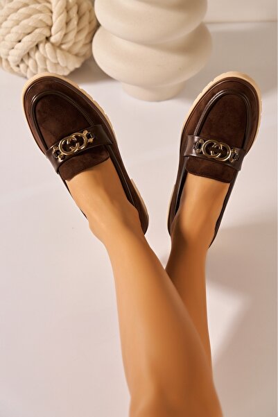 Joana Women's Casual Brown Faux Suede Shoes Size 37