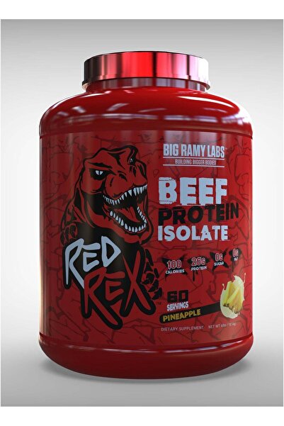 BIG RAMY LABS Red Rex - Beef Protein Isolate - Pineapple Flavor - 4 lbs - 60 ...