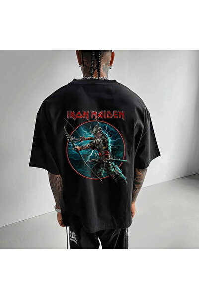 Kartier Tricou Negru Oversize Iron Maiden