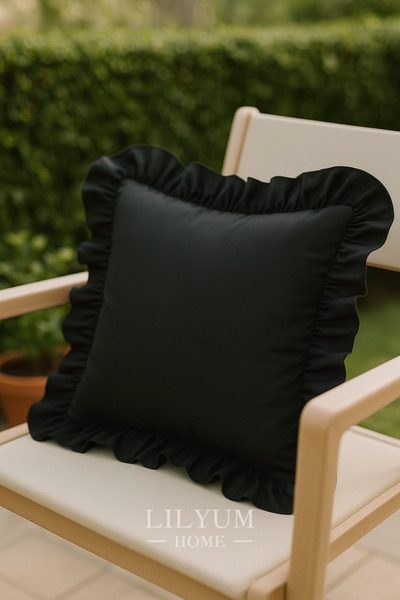 Lilza Home 100% pamuk Ukrasna volanasta Navlaka za jastuk – 43x43 cm