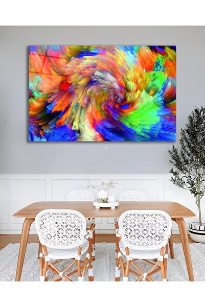 idealizbiz Γυάλινος πίνακας χρωμάτων, Διακόσμηση τοίχου για το σπίτι, το γραφ...