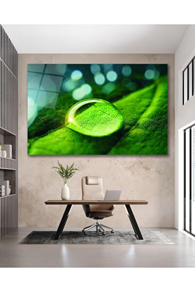 idealizbiz Picătură de apă Peisaj natural Pictură pe sticlă Modernă Acasă Bir...