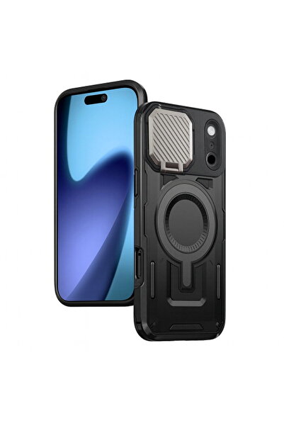 Techsuit iPhone 17 Pro Case - CamVault MagSafe - Black