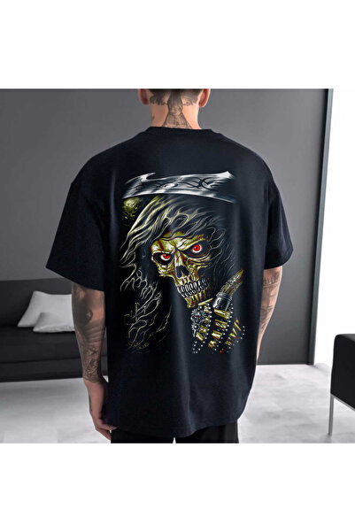 Kartier Tricou Negru Oversize Reaper Return
