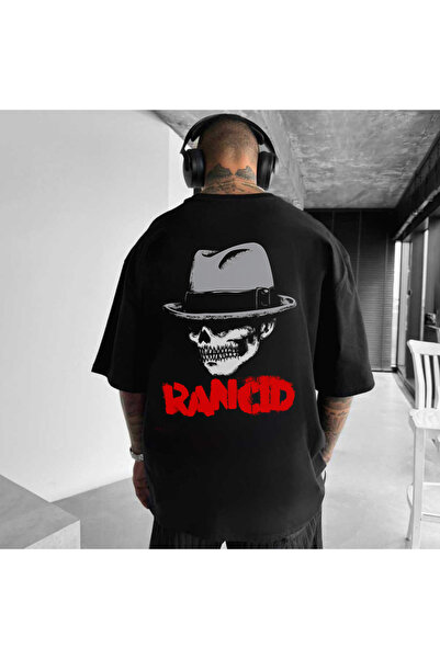 Kartier Tricou Negru Oversize Rancid