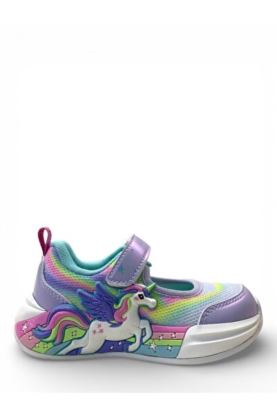 pepino 2203 Ortopedik Kız Çocuk Lila Rahat Spor Işıklı Babet