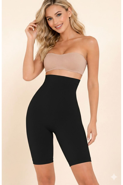 Formfit by Şalcı مشد نسائي فاخر بدون خياطة، طويل حتى منتصف الفخذ (يقلل من حجم...