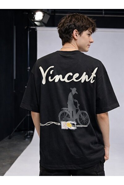 fame-stoned Vincent Van Gogh Sol Logo - З принтом на спині, вишитий унісекс 1...