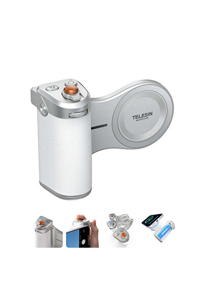TELESIN مقبض كاميرا مغناطيسي احترافي للهواتف الذكية، مقبض كاميرا مغناطيسي لله...