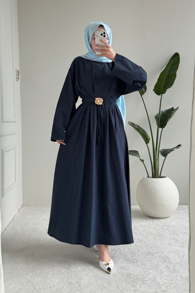 Tesettür Diyarı Rochie hijab Bloom din material textil Terrycotton cu cataram...