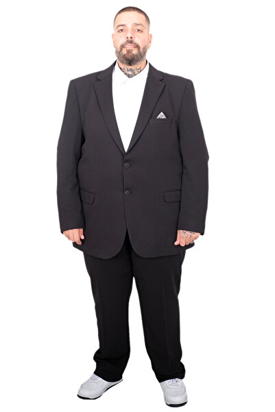ModeXL Mode XL Large Size Suit Ascoli 25020 Black