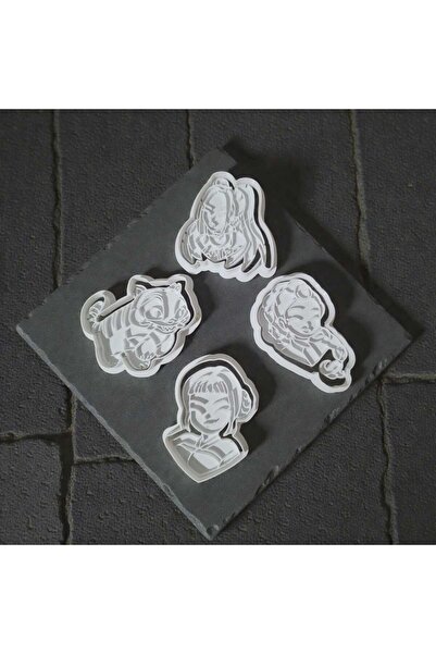 Ceresshop مجموعة قواطع الكوكيز على شكل شخصيات الأنمي الكورية - قالب كوكيز بتص...