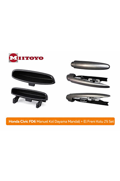 MITOYO Honda Civic Fd6 Manual Armrest Latch + Handbrake Lever Set of 2