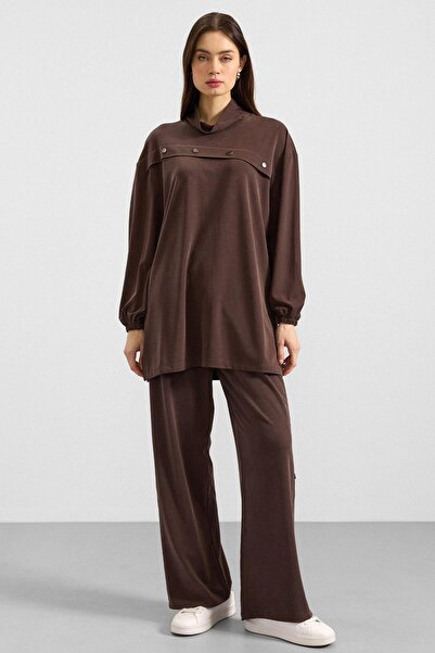 Olcay Set pantaloni de trening din țesătură premium cu accesorii metalice MAR...