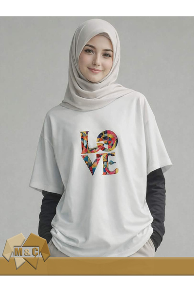 MÇ FAMİLY STORe Women's Oversize T-Shirt Special Design Street Style Trendy U...