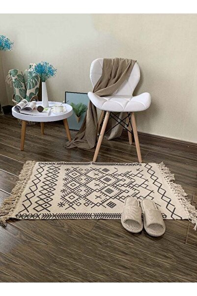 Arabest سجادة باب قطنية نوردية متعددة الألوان 50 × 80 سم