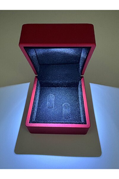 PAİX STORE Led Işıklı Alyans Pırlanta Yüzük Kutusu