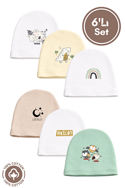 Miniel Unisex Baby Printed 0-6 Months Single Layer Combed Organic Cotton Baby...