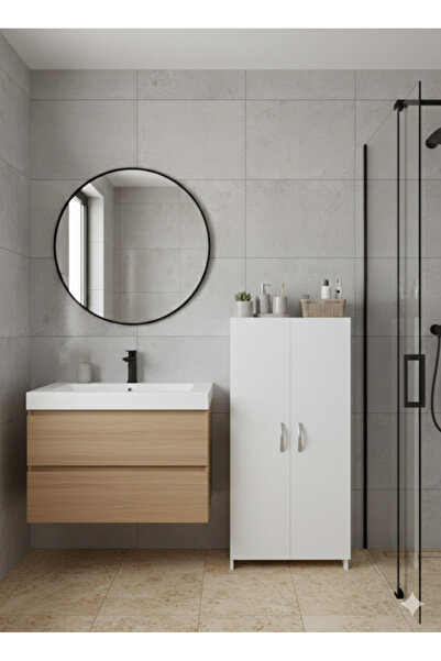KZY Mobilya 110 Cm Banyo Dolabı