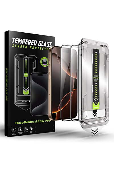 Techsuit Protector de ecran pentru iPhone 15 Pro Max (set 2) - TitanGlass Ful...