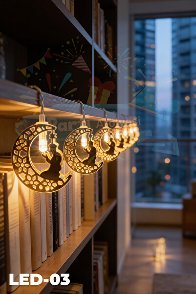 Parti Atölyesi Ramazan Dua Temalı Metal Led Işık (LED-03)