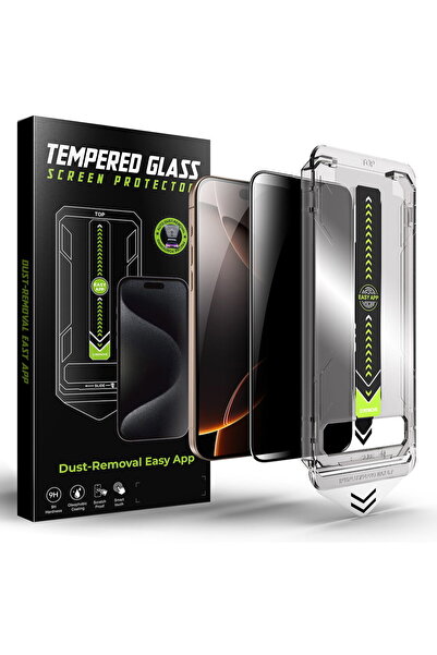 Techsuit Husă TitanGlass FullCover - Confidențialitate pentru iPhone 16 Pro /...