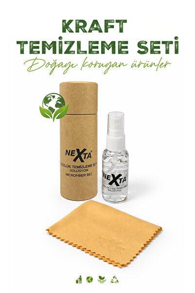 Singularis Nexta Gözlük Temizleme Seti - 30 ml Sprey, A Kalite Mikrofiber Bez...
