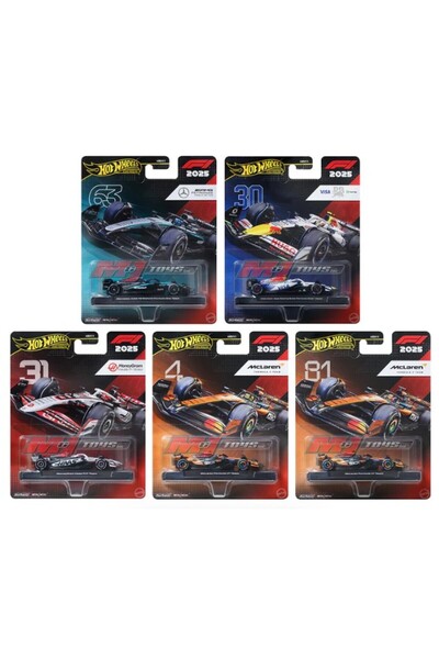 HOT WHEELS Premium F1 2025 5'li Set HRV11-979J