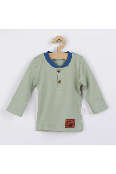 Nicol Tricou pentru bebeluși din bumbac, verde Ivo, mărimea 86 (12-18 luni)