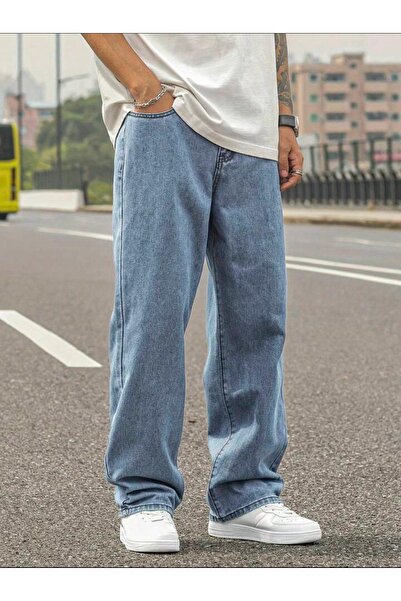 oraystore Men's Loose-Fit Comfortable Fit Jeans
