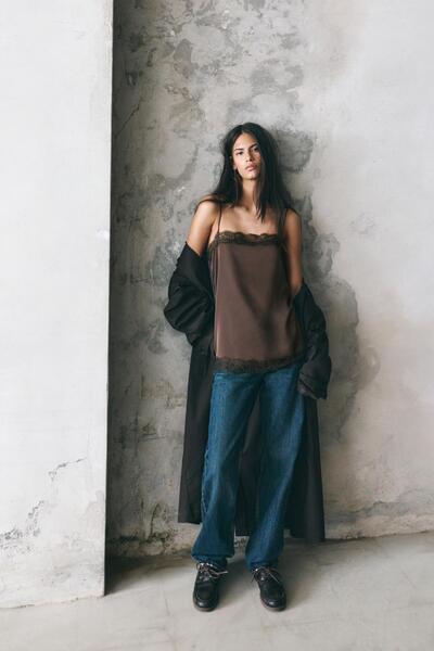 Pull & Bear Askılı slip top