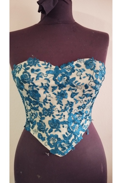 parlakmoda Dantelli saten büstiyer