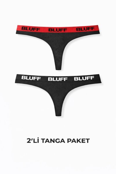 Bluff Büyük Beden Şeritli 2 renk Tanga