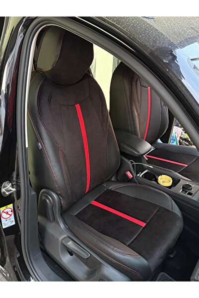 AKINCI غطاء مقعد خلفي لسيارة فولكس فاجن تيجوان 2023-2025، قطعتين مع مسند ذراع...