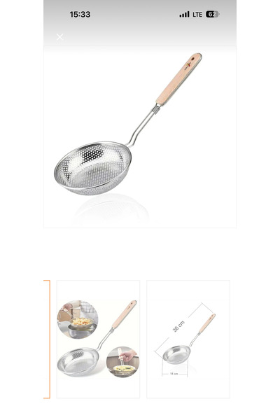 Alvin Stainless Steel Frying Perforated Strainer Colander