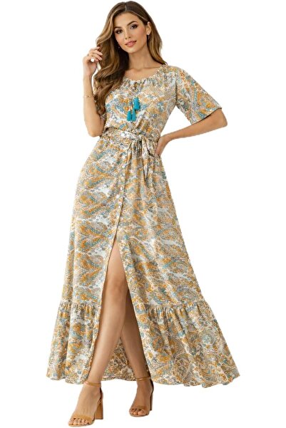 CHEVALIER FASHION Women’s Printed Maxi Dress