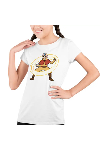 OEM Tricou Copii Fete Avatar Legenda lui Aang Airbender Calugar Shaolin