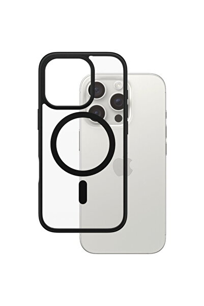 Panzer Glass Husă PanzerGlass® HardCase Neagră MagSafe & Frame Series - Trans...