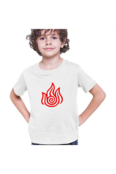 OEM Tricou Copii Baieti Avatar Firebender Element Simbol Maestru Focului