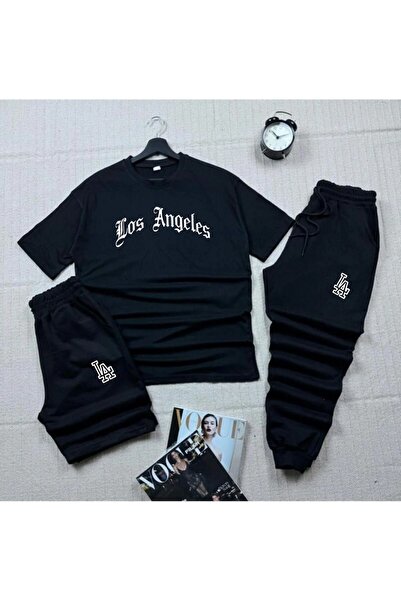 orwen life est. 2022 UNISEX Los Angeles Baskılı Oversize Tişört + LA Eşofman ...