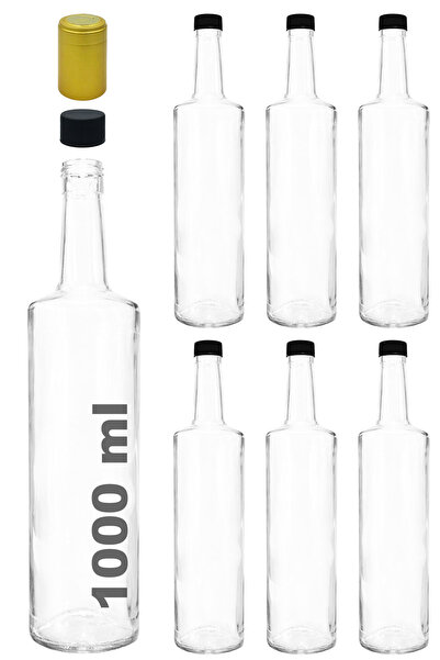 Afracam 1000 ml Şeffaf Dorika Yuvarlak Model 1000 cc Sızdırmaz Kapaklı ve Kap...