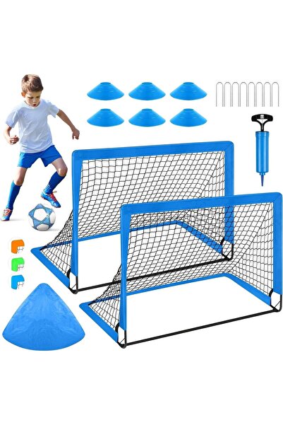 Arabest Kids Soccer Goal for Backyard Set -2,120x90 cm Toddler Soccer Nets Tr...